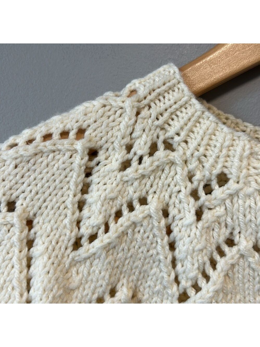 Handmade Children’s Fisherman Chunky Knit Coastal Cardigan Sweater - Picture 2 of 11